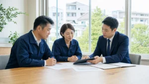 調布周辺の地域サービス業M&Aと事業承継を相談する経営者と専門家