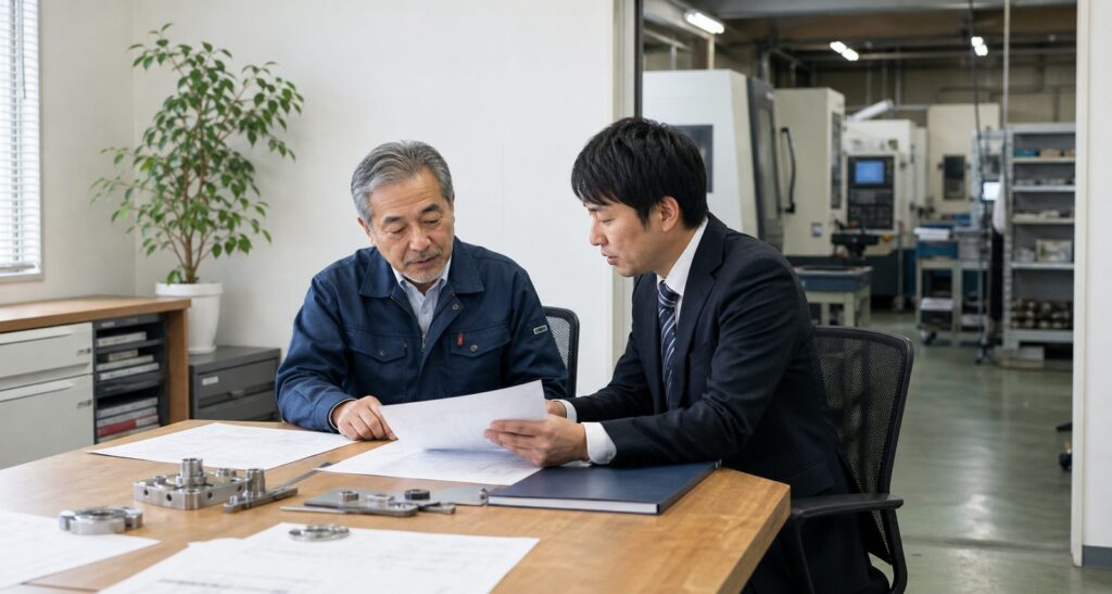 調布周辺の製造業M&Aと事業承継を相談する経営者と専門家