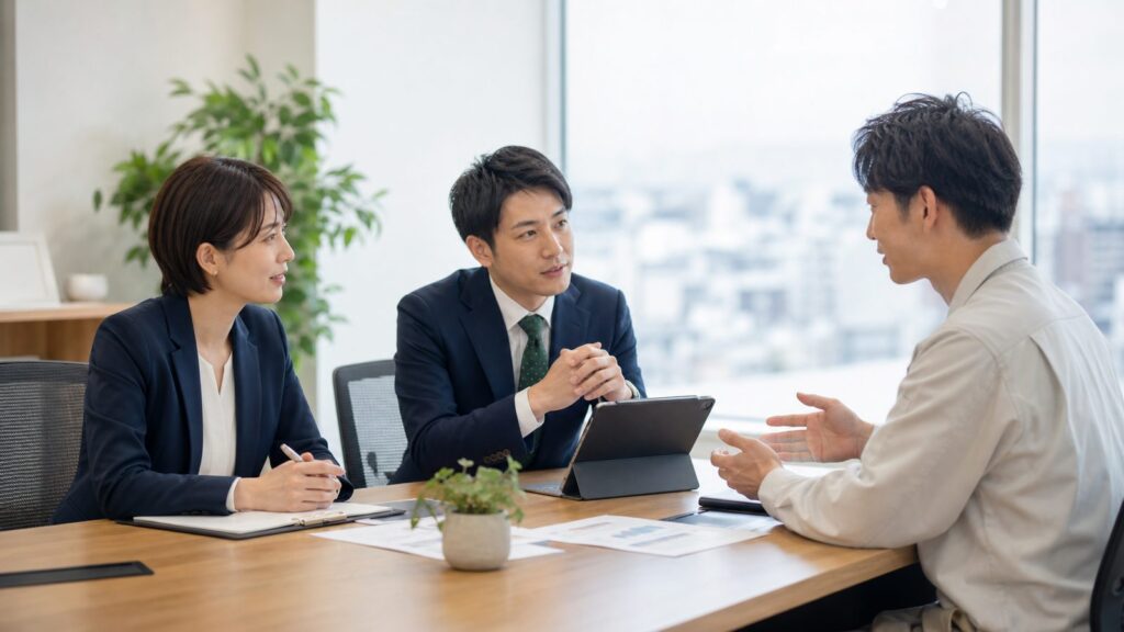 調布周辺の医療周辺サービス業M&Aと事業承継を相談する経営者と専門家