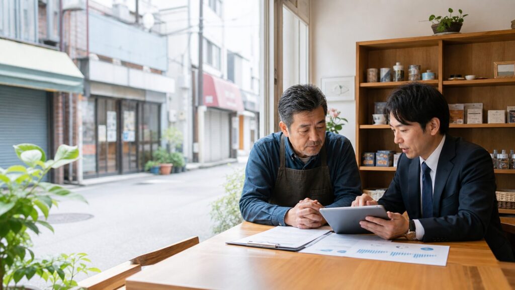 調布周辺の後継者不在企業がM&Aと事業承継を相談する様子