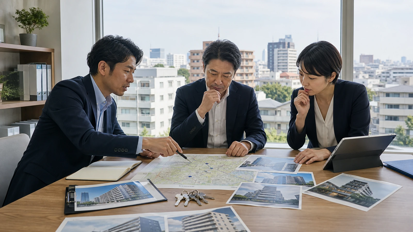 賃貸管理会社M&A事例として多摩の管理契約と二社統合を確認する担当者