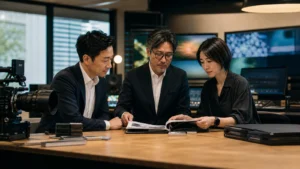 調布の映像制作会社M&Aで権利台帳と制作データを確認する承継チーム